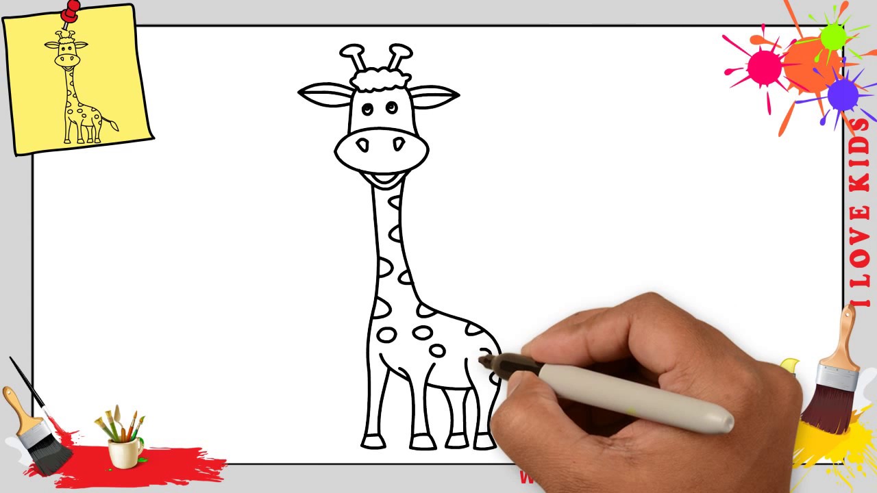 Giraffe Malen Leicht