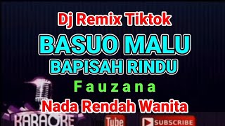 Download Lagu Remix Tiktok - BASUO MALU BAPISAH - Fauzana ( KARAOKE ) Nada Rendah Wanita MP3