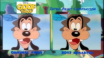 Goof Troop (1992-94): Intro Print Comparison (Original VS Remastered)