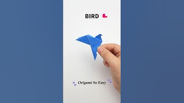 BIRD ORIGAMI DEMO | CUTE ORIGAMI BIRD | REALISTIC ORIGAMI BIRDS | DIY ORIGAMI BIRD🥰
