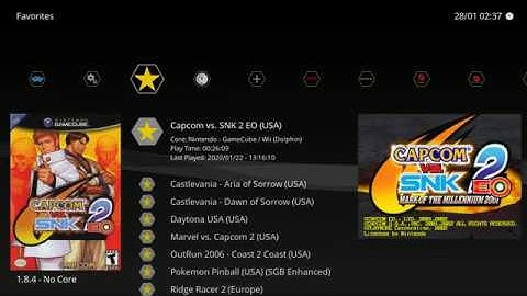 RetroArch 1.8.4 with custom icons