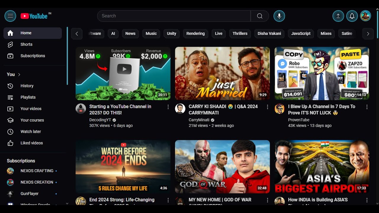 Customizing Youtube UI/UX with Opera Gx WebModding - YouTube
