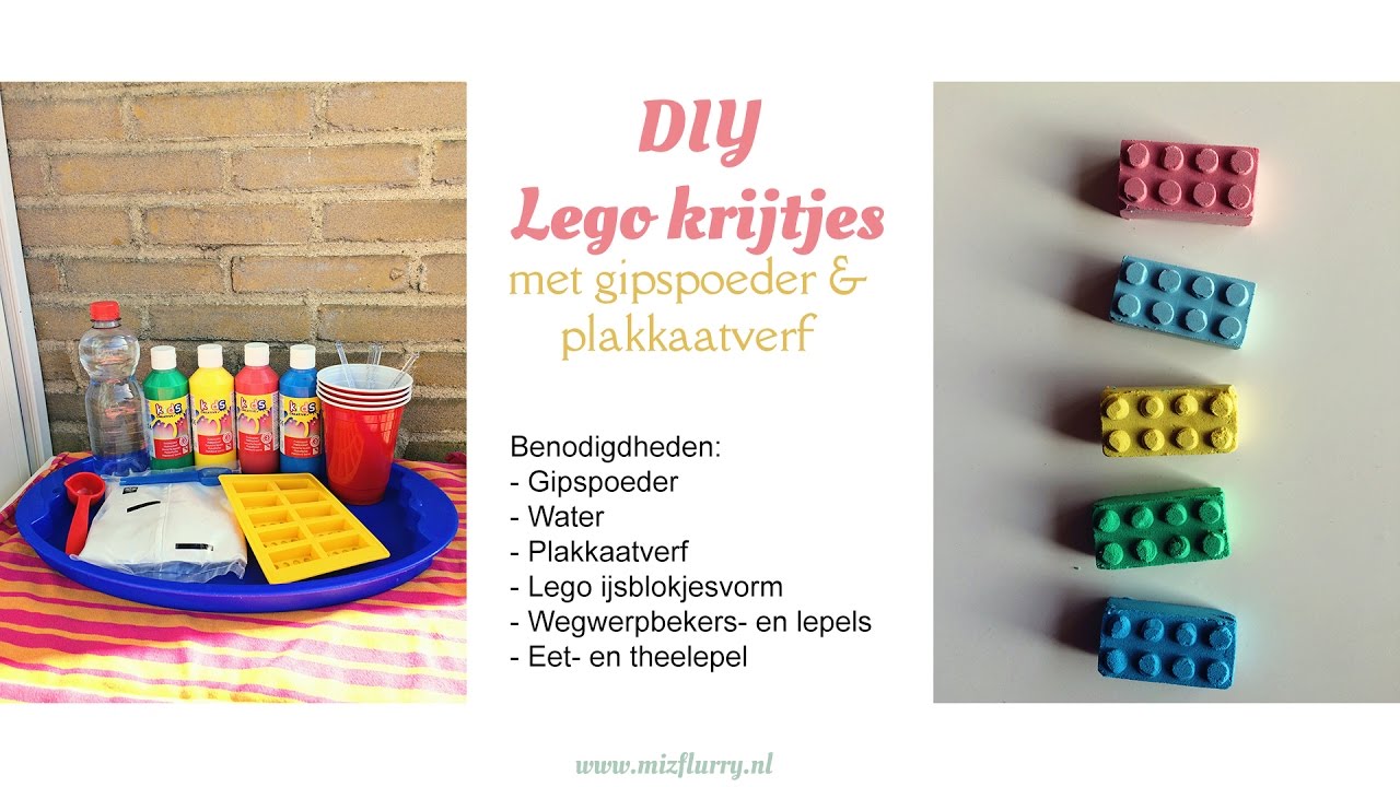 Monument type bloeden DIY Lego krijtjes maken - MizFlurry