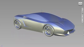 Alias Model - Lamborghini Gallardo Alias work by our student.