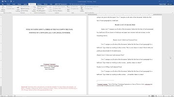 Turabian Template Tutorial