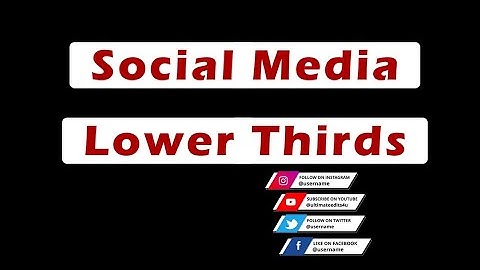 Social media lower thirds | popup animations | video editing services | UltimateEdits4u