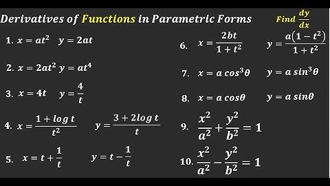DERIVATIVES OF PARAMETRIC FORM