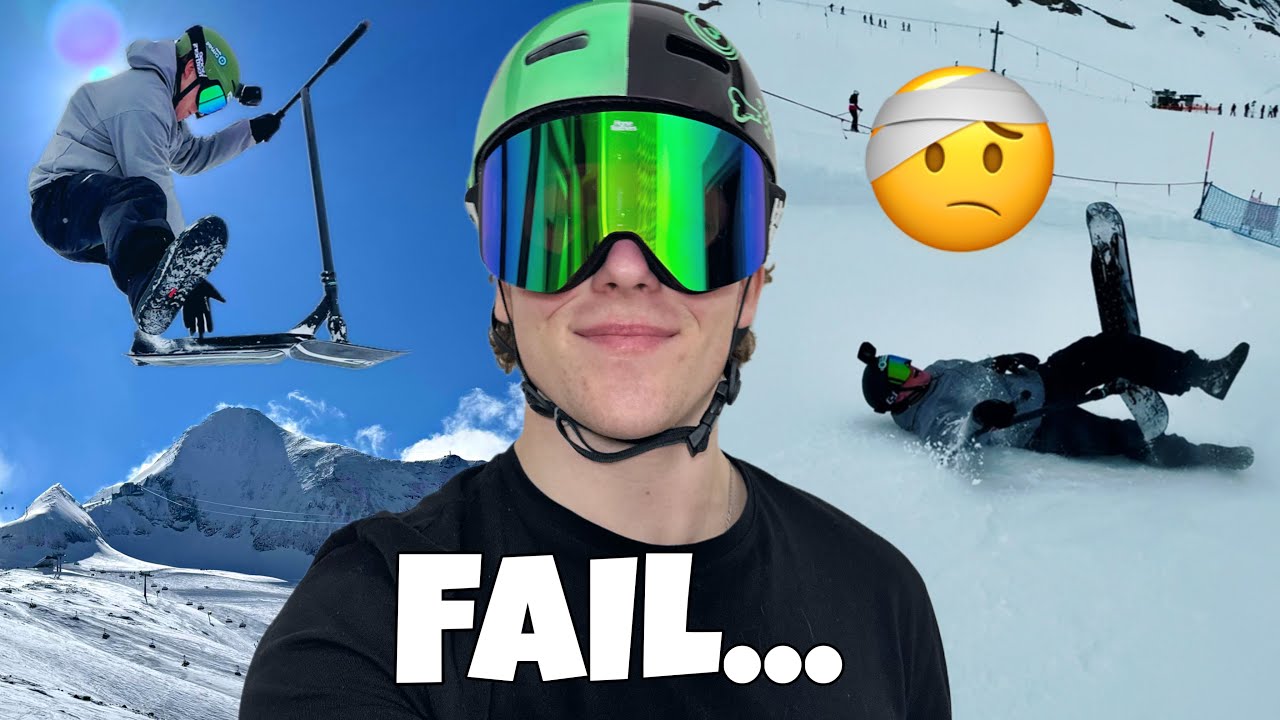 SNĚŽNÁ KOLOBĚŽKA NA LEDOVCI!🏔️Zvládnu to?