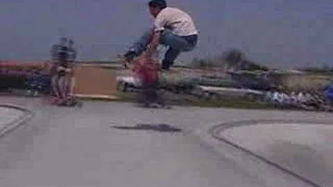 Duane Lamb clears the BIG gap at Ripon skatepark