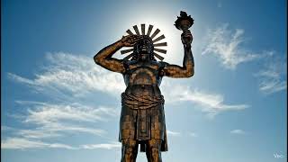 The Colossus Of Rhodes. The Ancient Greek God Helios.