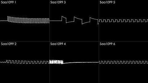 Sonic 1 Master System " Bridge Zone " ( E-famitracker cover Saa1099 ) [ Osciloscope view ]