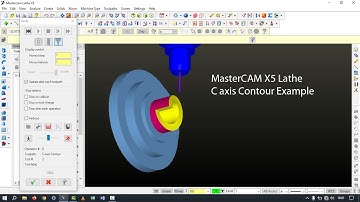 MasterCam X5 || C-Axis Lathe Example