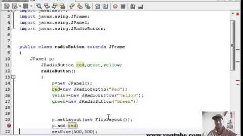 Java Swing Tutorial 10 - How to create JRadioButton - Part 1