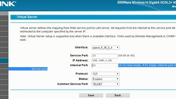 Mapeo de Puertos: Modem Router Wireless Gigabit TP-LINK TD-W8970
