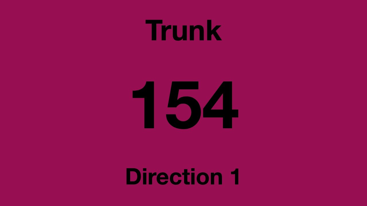 [SBS Transit] Trunk Bus Service 154 - Direction 1 Hyperlapse
