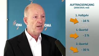 Olaf Wortmann, VDMA: Auftragseingang Maschinenbau, Orderminus von 16% im ersten Halbjahr 2020