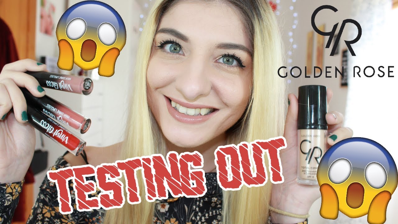 TESTING OUT NEW GOLDEN ROSE MAKEUP | FOUNDATION, CONCEALER, VINLY GLOSSES!! | KezziesCorner