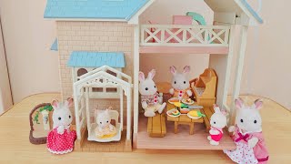 シルバニアファミリー 湖畔のペンション 家具 バーベキューセットを並べてみた Sylvanian Families ショコラウサギの家族