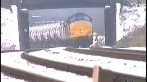 1994 White out in Devon with Class 37 & Class 47 Power action..wmv