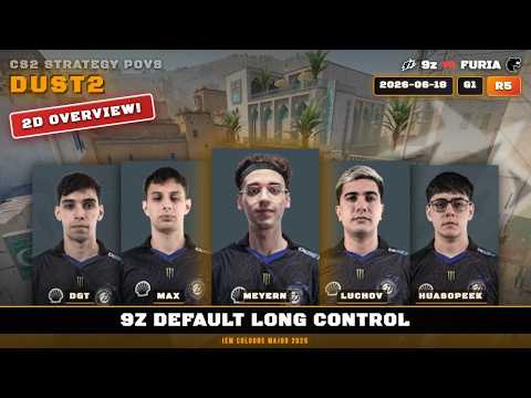 9z Default Long Control vs FURIA - Dust2 - IEM Cologne Major 2026