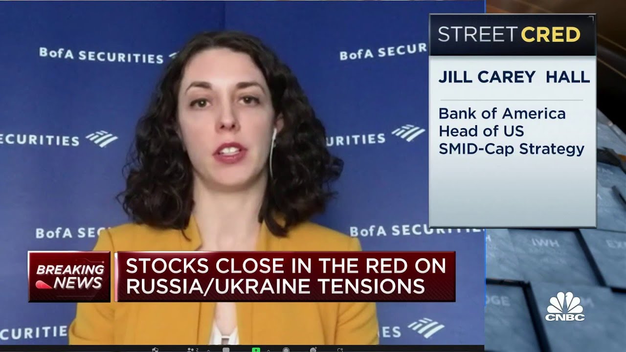 We've been positive on small caps in 2022, says BofA's Jill Carey Hall