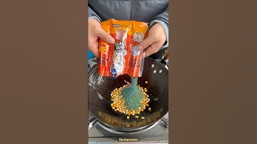 Made colorful popcorn from normal grains. 🍿#shortsvideo