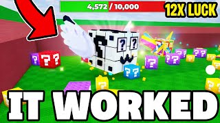 FIRST TIME buying MAX LUCK in BREAK A LUCKY BLOCK...