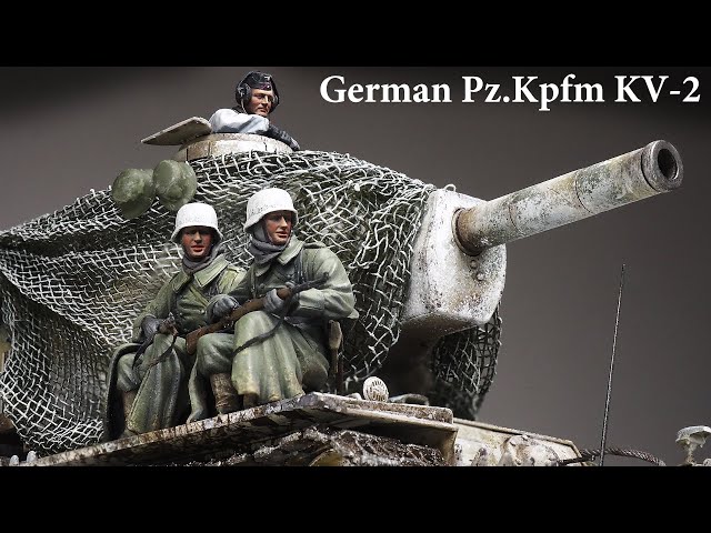 German Pz.Kpfm KV-2 754(r) Tank - Part 2 - 1/35 TRUMPETER - Tank