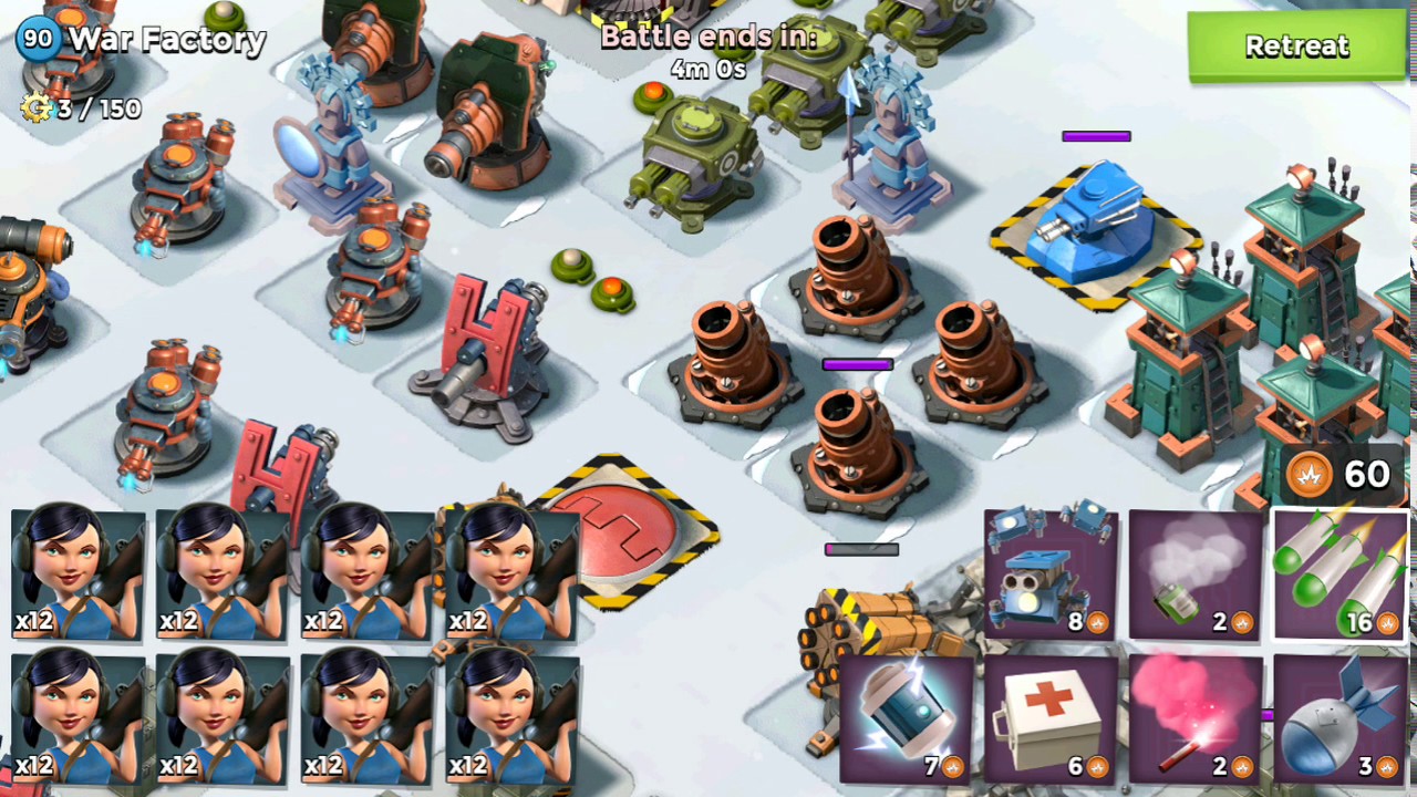 War Factory Feb/23/2017 - All Zookas with 3 Offensive Statues [Live]