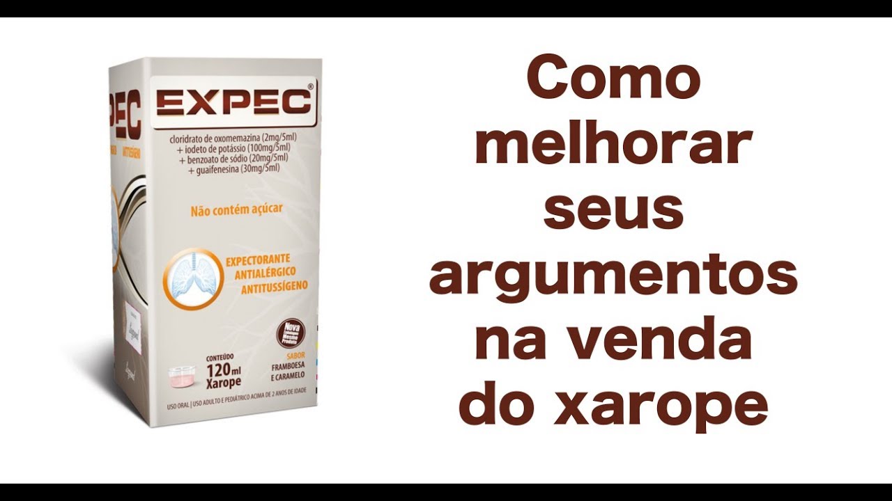 Expec Xarope Antitussígeno Expectorante e Antialérgico 120ml