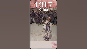 Colorized Footage of a Chinese Sword Master Showcasing His Skills 108 Years Ago #new #history #video