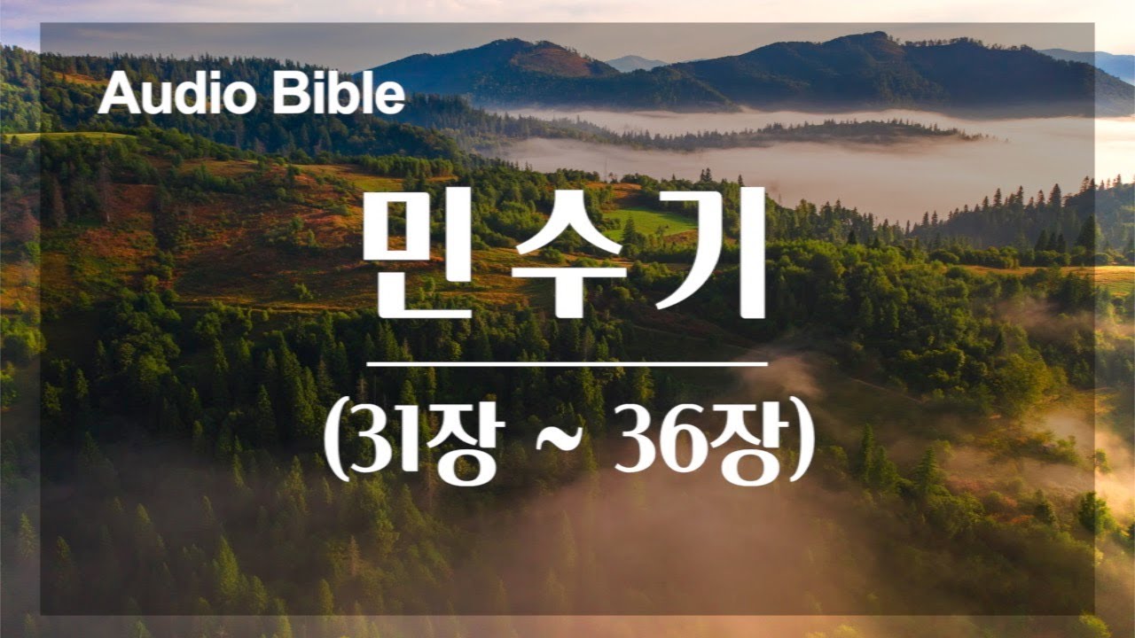 성경읽어주는여자 [ 구약성경 ] 민수기 31장-36장, 밤에듣는성경, 잘때듣는성경, 오디오성경