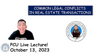 Mga Problema sa transaction sa lupa!  PCU LIve lecture! October 13, 2023