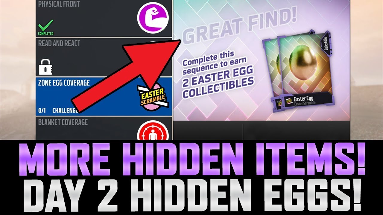 DAY TWO HIDDEN SETS / SOLOS! Easter Scramble Hidden Items PART 2! | MUT 18 HIDDEN ITEMS