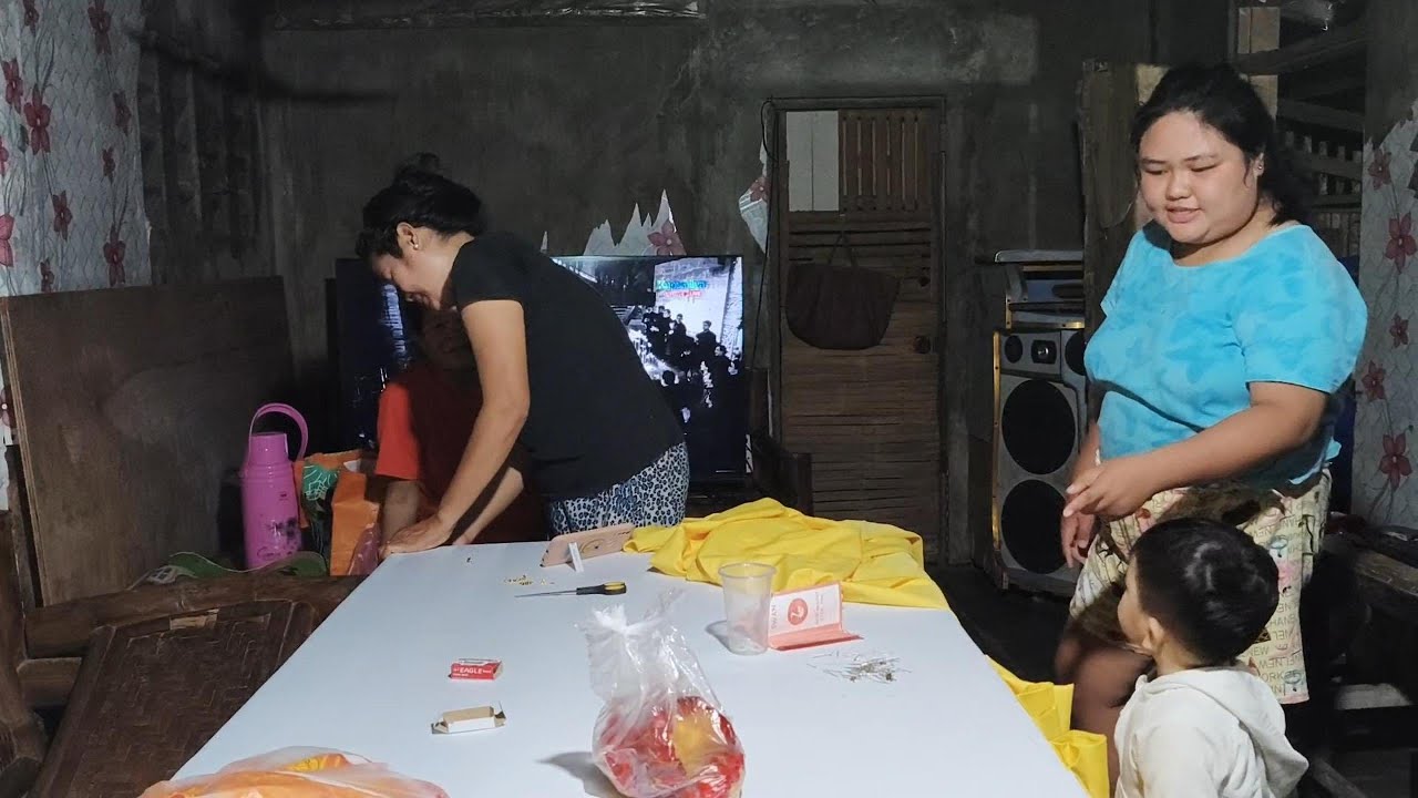 Table Skirting for Mom Virgie’s Special Birthday 🎀🍽️