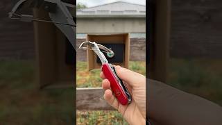 I shot a gummy eyeball with a custom Crossbow SAK! #customsak #EDC #victorinox