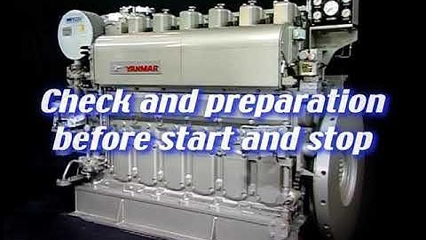 CHECK BEFORE START AND STOP PROCEDURE OF A MARINE GENERATOR ENGINE