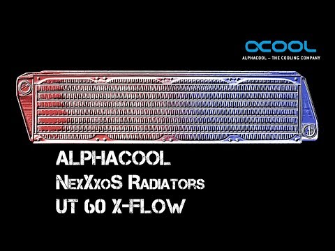 Alphacool NexXxoS Radiator UT60 X-Flow 40 / 80 mm for Server and Workstations