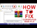 How to fix damage or corrupted winrar or zip files  unexpected end of archive error