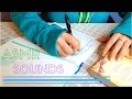 ASMR~SOUNDS~CHEWING/popping GUM~WRITING~PAGE TURNING no talking