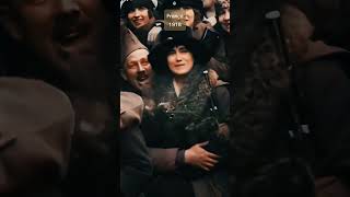 Rare Footage Of Life In France, 1918 - Armistice Day Restored & Colorized