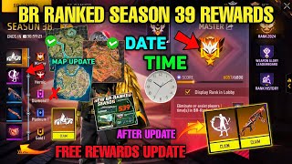 BR Ranked Season 39 Free Rewards🔥 | Purgatory Map Return | New Rank Season kab aayega free fire
