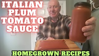 Homemade Italian Plum Tomato Sauce  [ How To Cook At Home] [ Easy Food Recipes ]