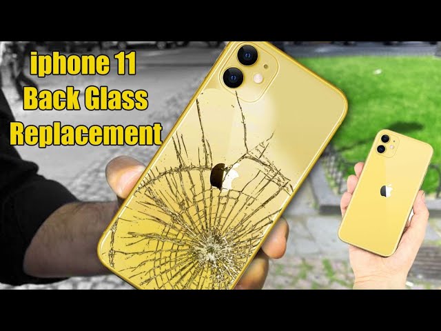 Repair Back Glass iPhone 11 Pro Max / Cracked Broken Glass Without Laser  Machine 