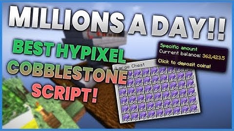 Hypixel Cobblestone & Sugarcane Script [MAPTCHA SOLVER & UNBANNABLE ]