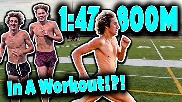 High Schooler Drops 1:47 800m Mid-Workout 🤯