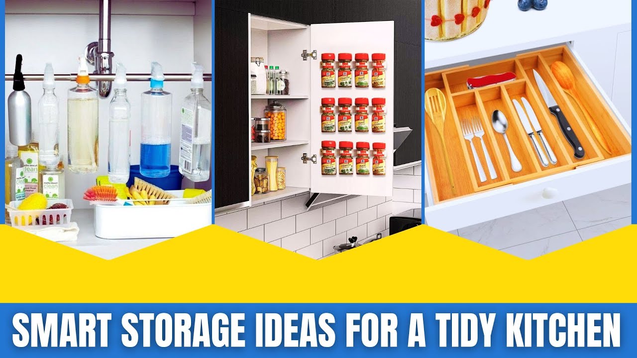 Genius Storage Solutions for A Clutter Free Kitchen - YouTube