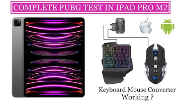 Plug And Play Gamepad PUBG MOBILE Controller | Keyboard Mouse Converter Test In iPad Pro M2