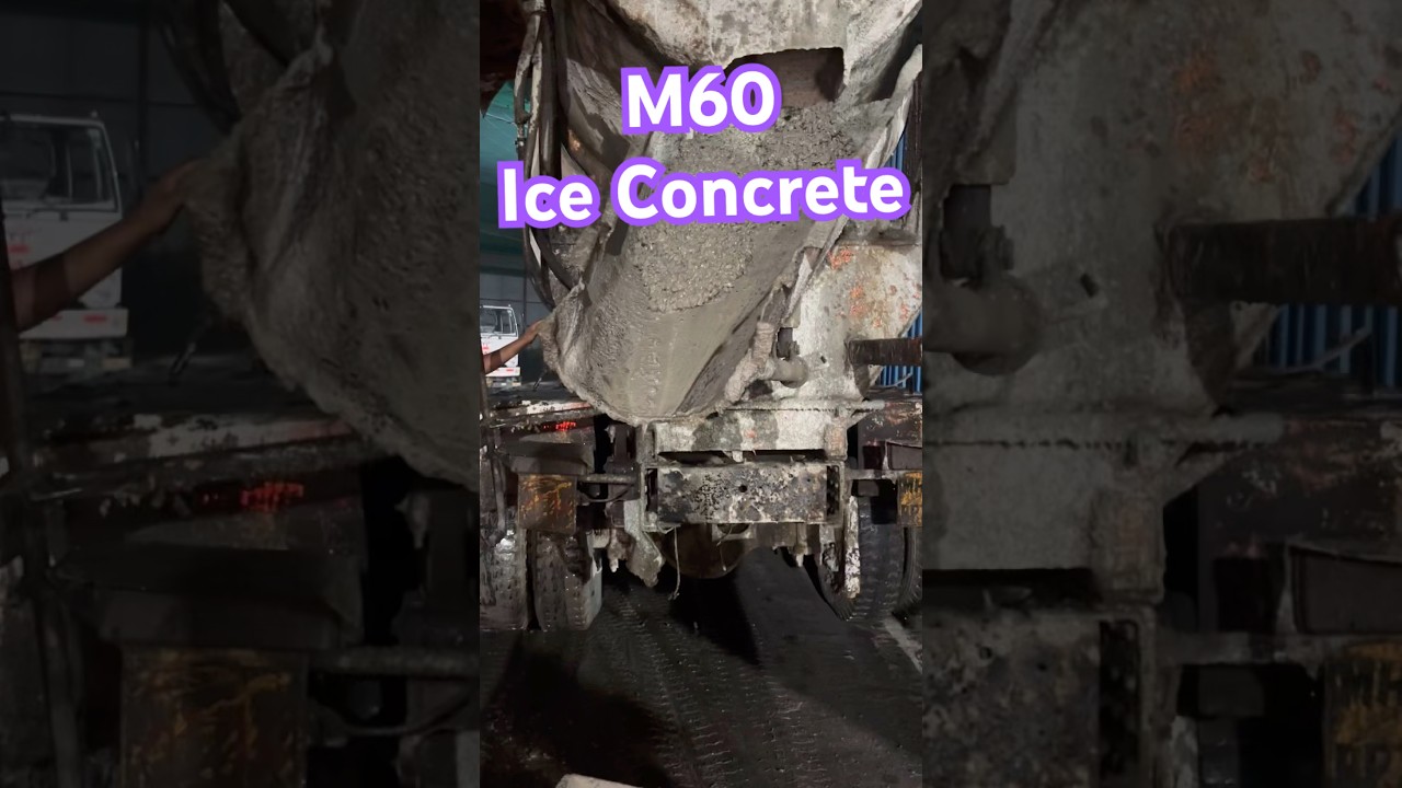 M60 Ice Concrete #iceconcrete #concrete #rmc #cement #ultratechcement