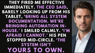 CEO Fired Me and Demanded My System — I Shut Down His Entire Network